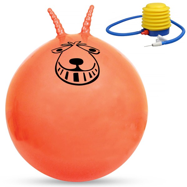 Crystals Retro Space Hopper, Exercise Ball for Kids and Adult - Children Outdoor Toys - Jumping Ball for Outdoor and Indoor Activities - Quick Pump Included (80-cm / 31.5-Inch)