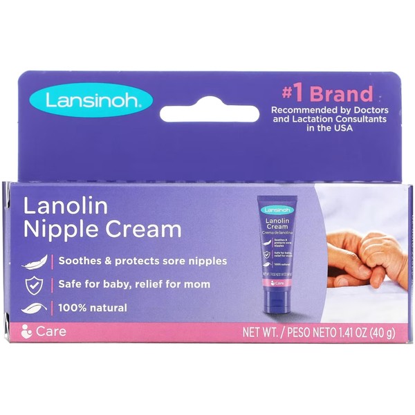 Lansinoh Breast Cream, 1.41 Ounce Tube (Pack of 3) |