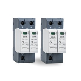 1PCS 2P 40KA Voltage Surge Protector DC 1000V Solar PV Lightning Arrester Device for Rv, Home Lightning Protection System 35mm DIN Rail Mount