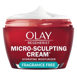 Olay Regenerist Micro-Sculpting Cream – Crema Hidratante Antiarrugas con Ácido Hialurónico y Niacinamida | Sin Fragancia, Anti-Envejecimiento, Reafirmante | 50 ml