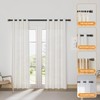 Wood Curtain Rods for Windows 48 to 84 Inches(4-7ft),1 inch