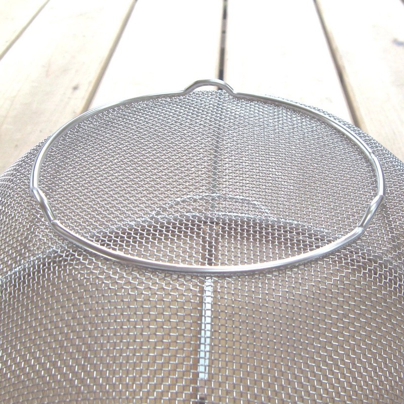 Nagao Tsubame-Sanjo Colander, Outer Diameter 19 cm, 18-8 Stainless Steel,