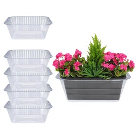Curtis Wagner Plastics Oval Clear Heavy Gauge Vinyl Basket Liner (5-Pack) - Clear, Oval (Diameter: 5.5 x 3.5 Base, 7.5 x 5.5 x 2.75 Top, 2.75 Depth)