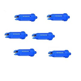 Pack of 6 - TeeJet Air Induction Flat Spray Tips Blue 110° Polymer Visiflo Farmer Bob's Parts AI11003-VS