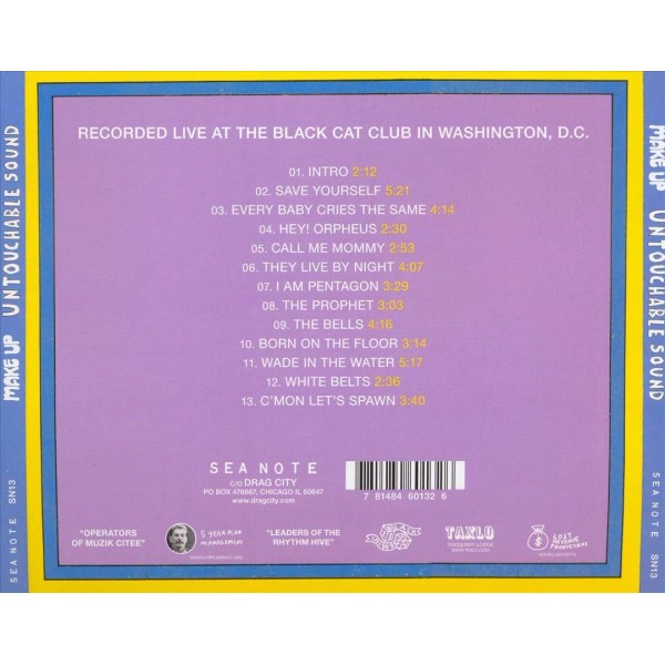 THE MAKE-UP - UNTOUCHABLE SOUND - LIVE! * NEW CD