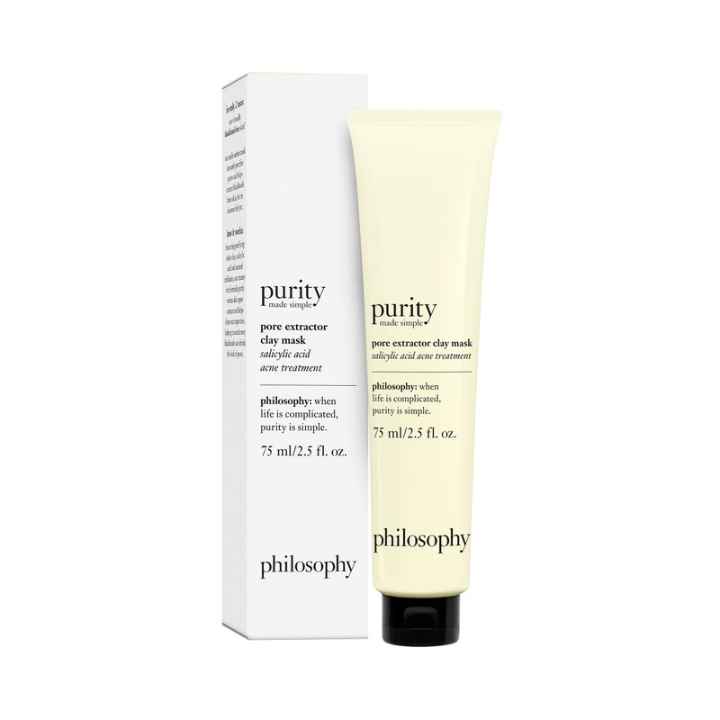 philosophy purity exfoliating clay mask 75ml | acne treatment mask