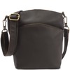 Leconi LE3049 Women’s Small Vintage-Style Leather Shoulder Bag/Handbag/Leisure Bag, 22