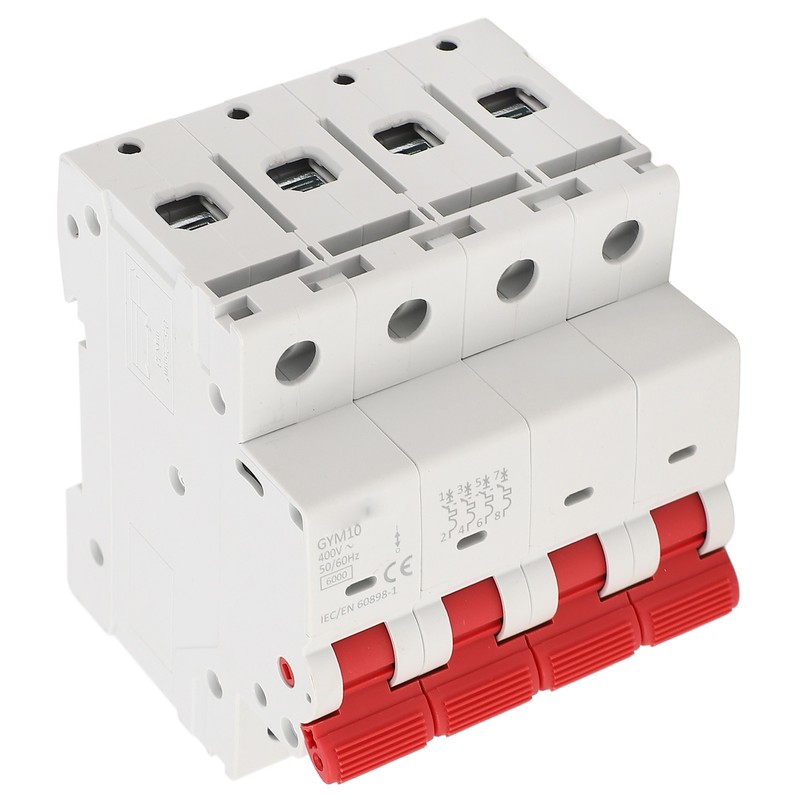 6KA 4P Miniature Circuit Breaker PP Flame Retardant Circuit Breaker