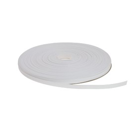 DXEUD Cinta de grogrén sólida de 100 yardas cada rollo, 100% poliéster (1/4 pulgadas, blanco)