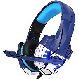 Skinit Decal Skin Compatible with BENGOO G9000 Gaming Headset - Skinit Originally Designed Azure Blue Design