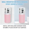 Tall Toothbrush Holder with Cover, 10.6" Dust Proof Bathroom Caddy