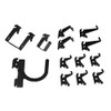 Wall Control Steel Slotted Toolboard Hook Kit, Black Steel Black