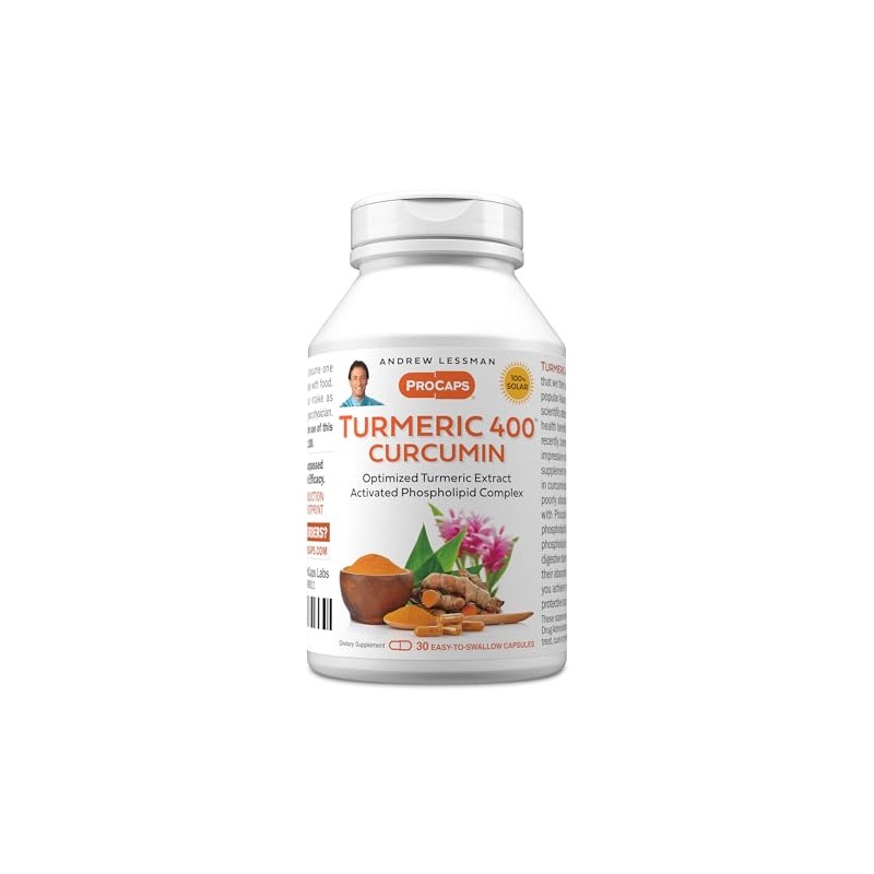 Andrew Lessman Turmeric Extract 400mg - High Potency Capsules