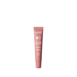 Laboratorios Babé LIP & CHEEK SPF 50 Rosa – Fotoprotektiver Balsam in Rosaton, hoher Sonnenschutz LSF 50, feuchtigkeitsspendend und natürlicher Volumeneffekt, für Lippen und Wangen
