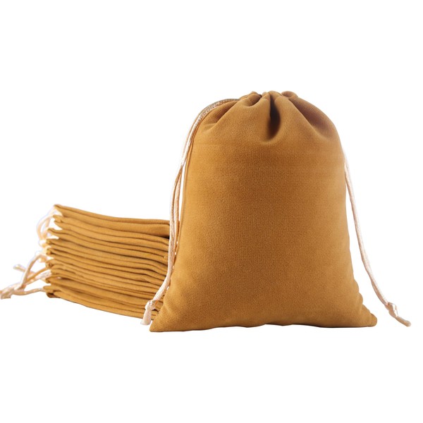 Sansam Small Velvet Gift Bags with Drawstring, 20pcs 4.0x4.8 Inch