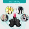 EVENABLY Heavy Duty Quad Cane Tip with Metal Insert -