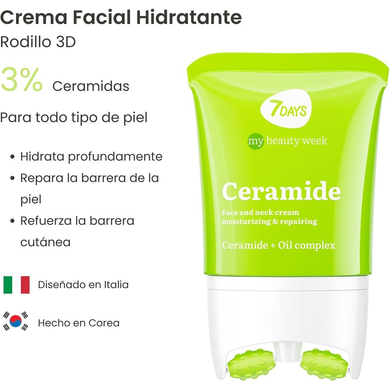 Crema Facial con Ceramidas Hidratación y Protección de la Piel