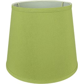 Aspen Creative 58786A Empire Uno Lamp Shade in Lime Green, 7 1/2" Top x 10" Bottom x 8 1/2" Slant Height, Slip UNO 33mm