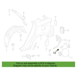 Lexus 10 - 15 LEXUS IS250 FUEL GAS DOOR RELEASE HINGE SPRING OEM NEW