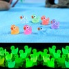 Garedeko Mini Resin Animals 50 Pack Mini Ducks Flamingos Turtles