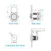 Cerradura de leva con llave triangular, cerradura tubular similar con