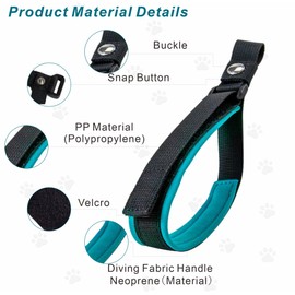 BJDQHKJ Adjustable Anti-Pet Escape Wrist Strap for Retractable Dog Leash, Soft Neoprene Lining, Comfortable for Strollers and Communication Use，Azure Blue