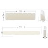 TSUCIA Guitar Bridge Nut & Saddle Replacement Parts for Real
