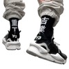 MFCT - Calcetines industriales con estampado Kanji para hombre, talla
