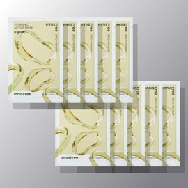 innisfree 이니스프리 액티브 마스크 비타C [투명미백] 25mL 10매, 1개