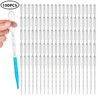 HUAZIZ Pack of 100 Plastic Transfer Pipettes, 5 ml, Disposable