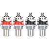 Monosaudio C401R 4Pcs RCA Socket Terminal Pure Copper Rhodium Plated