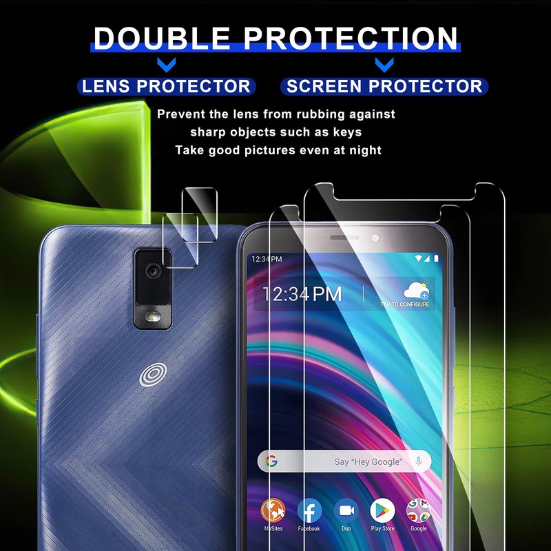 Ogrish [2+2 Pack Screen Protector for BLU View 3 (B140DL)