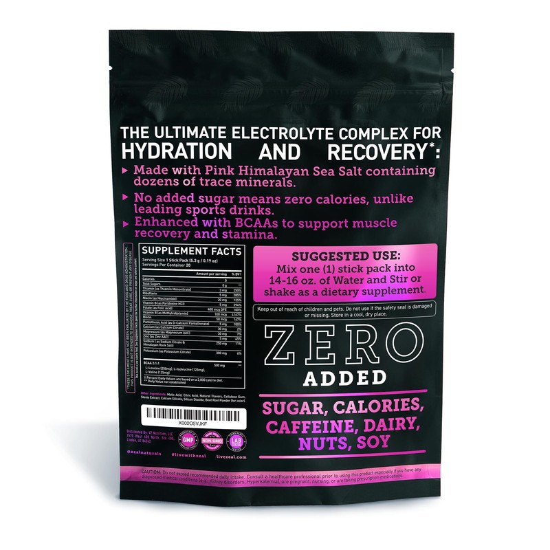 Enhanced Electrolyte Powder Stick Packs (Black Cherry | 20 Packets)