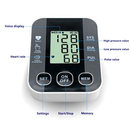 Blood Pressure Monitors, CE Certified Approved UK, Standard Blood Pressure Monitor Upper Arm Blood Pressure Machine for Home Use, Upper Arm Large Cuff(Blood Pressure Machine)
