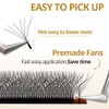 Lunamoon 6D Eyelash Extensions, W Eyelashes, Self-Fanning Lash, Ready-to-Use Fan