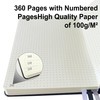 Mlife A5 Dotted Notebook,360 Pages Thickened Journal Notebooks,Premium 100g/M² Ink
