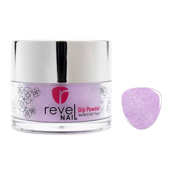 Revel Nail Dip Powder | For Manicures | Nail Polish Alternative | Non-Toxic & Odor-Free | Crack & Chip Resistant | Can Last Up To 8 Weeks | 0.5 oz Jar | Glitter (Enchanted, 0.5 oz)