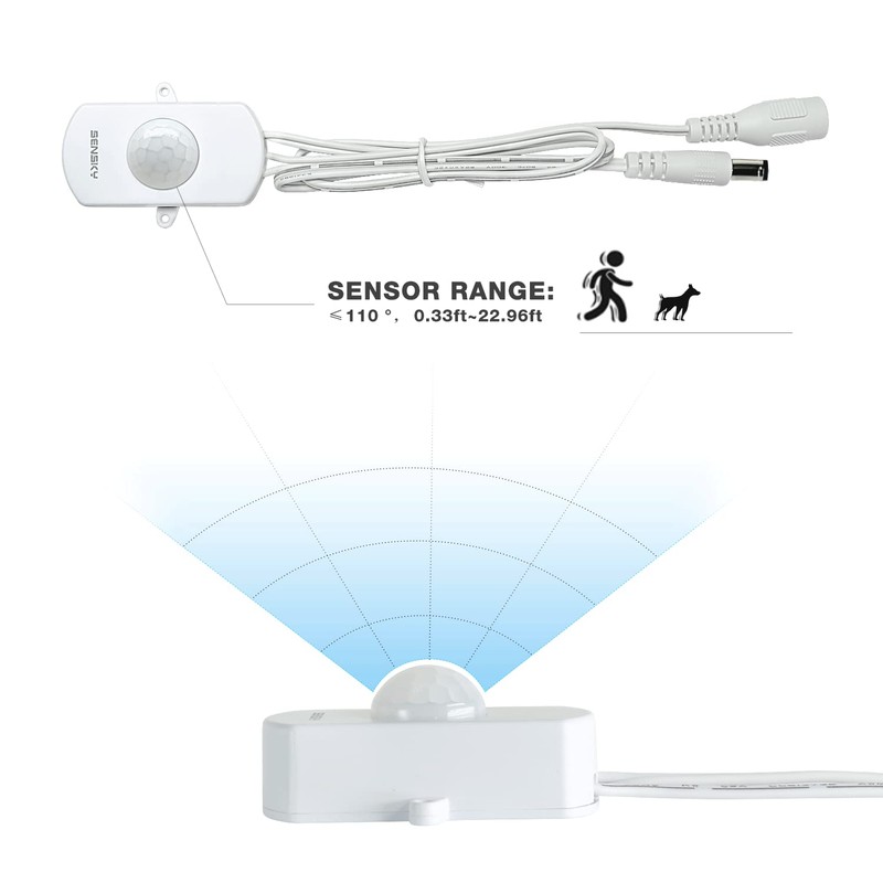 SENSKY BS010BW DC 12v to 24v 3A Mini Dimmable Pir