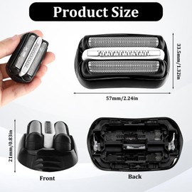 INBOLM 32B S3 Replacement Shaver Head Compatible with Braun Series 3,Shaving Head,for Series 3 Replacement Head,Shaver Accessories fit 370CC 390CC 3050CC 300s 320s 3010s 3090s