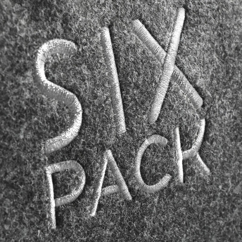 com-four® 2 x bottle bags, felt drink holder for 6
