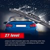 3 Wipers 24"/17"/13" Front Windshield Wiper Blades with Rear Wiper