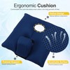 NIdreamCE Wheelchair Wedge Pommel Cushion with Safety Straps Non-Slip Wheelchair