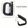 Tactical D-Ring Carabiner for Hiking/Military/EDC - Lightweight Plastic Mountain Carabiner