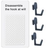 MeiyiZheng 10 Pcs Pegboard Hook J Shape Locking Peg Board