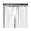 Lush Decor Hotel Collection Shower Curtain Fabric Minimalist Plain Style