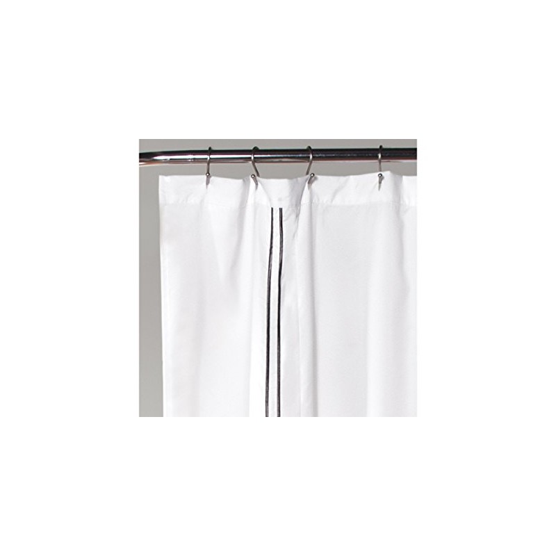 Lush Decor Hotel Collection Shower Curtain Fabric Minimalist Plain Style