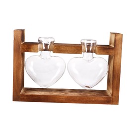 MERRYHAPY 2pcs Heart Vases Hydroponic Plant Vase Decor Container for House Plant Accessories Decor