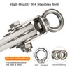 Hoist Pulley System Heavy Duty Stainless Steel, Snatch Swivel Block