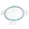 Snapware 7201R 4-Cup Clear Total Solutions Lid with Teal Gasket