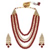 Aheli Indian Traditional Bollywood Kundan Pearl Long Multi Layered Necklace